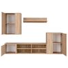 vidaXL TV-Schrank-Set Wandmontiert 5 pcs Sonoma-Eiche 221 x 30 x 80 cm