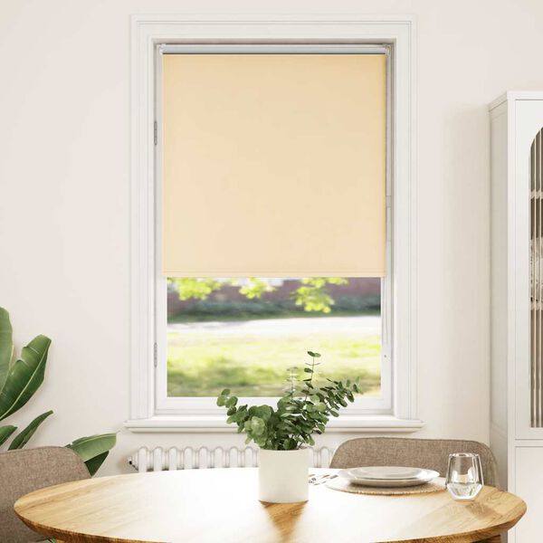 vidaXL Verdunkelungsrollo Beige 65x150cm Stoffbreite 60,7 cm Polyester