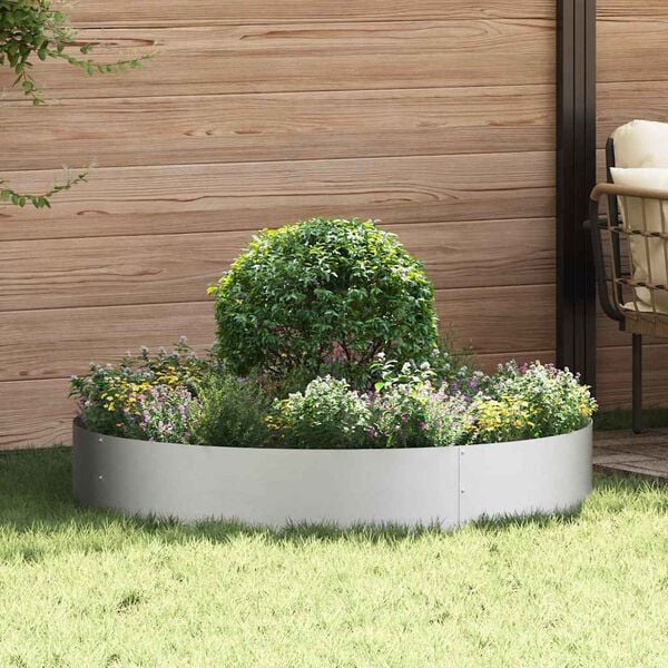 vidaXL Garten 5 pcs Silber 120 x 120 x 20 cm Verzinkter Stahl