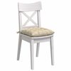 vidaXL Sitzkissen 2 pcs Creme 40 x 40 x 6 cm Stoff