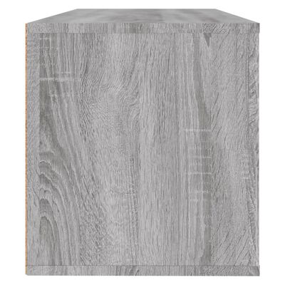 vidaXL Wand-Schuhschrank Grau Sonoma 100x35x38 cm Holzwerkstoff
