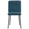 vidaXL Esszimmerst&uuml;hle 4 Stk. Blau Samt