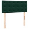 vidaXL Boxspringbett mit Matratze Dunkelgr&uuml;n 120x200 cm Samt
