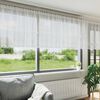 vidaXL Spitzenvorhang mit Vorh&auml;ngen Floral Wei&szlig; 120 x 900 cm Polyester