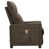 vidaXL Massagesessel Braun Stoff