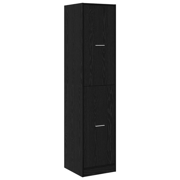 vidaXL Apothekerschrank Schwarz Eichen-Optik 40 x 41 x 174.5 cm