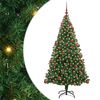 vidaXL Künstlicher Weihnachtsbaum mit 300 LEDs mit Ständer Grün 180 cm
