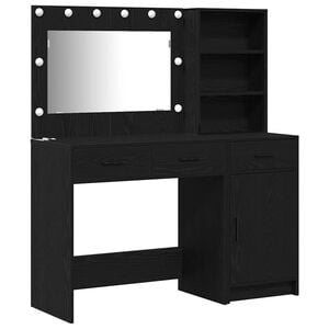 vidaXL Schminktisch 2 stk. Schwarz 78,5 x 41 x 135 cm Holzwerkstoff