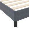 vidaXL Boxspringbett mit Matratze Dunkelgrau 80 x 200 cm Stoff