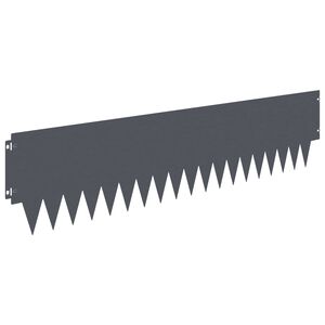 vidaXL Rasenkante 20 stk. 103 x 25 cm Stahl Anthrazit