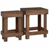 vidaXL Pflanzenst&auml;nder 2 stk. Braun 70 x 11 x 27 cm Mahagoni Holz