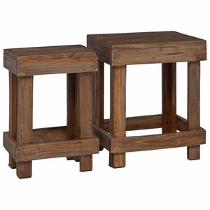 vidaXL Pflanzenst&auml;nder 2 stk. Braun 70 x 11 x 27 cm Mahagoni Holz