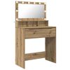 vidaXL Schlafzimmer-Frisiertische Artisan-Eiche 80 x 39,6 x 135 cm