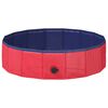 vidaXL Faltbares Hundeschwimmbecken Rot 80 x 80 x 20 cm PVC