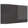 vidaXL K&uuml;chenr&uuml;ckwand 2 pcs Dunkelgrau 90 x 60 cm Geh&auml;rtetes Glas