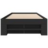 vidaXL Bettgestell Schwarz 90x200 cm Holzwerkstoff