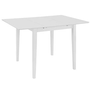 vidaXL Esstisch Ausziehbar Wei&szlig; (80-120)x80x74 cm MDF