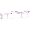 vidaXL Hochbeet Braun 320 x 80 x 44 cm Stahl