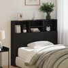 vidaXL Kopfteil Schrank Schwarz Eichen-Optik 120 x 19 x 103,5 cm