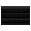 vidaXL Schuhbank Schwarz 82x32x50 cm Holzwerkstoff