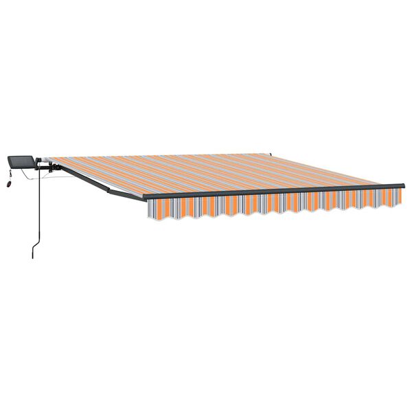 vidaXL Einziehbare Markise Mehrfarbig 300 x 250 cm Stoff