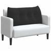 vidaXL R&uuml;ckenkissen Schwarz 100 x 24 x 50 cm Samt