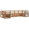 vidaXL Outdoor-Sofagarnitur 7 stk. Natur