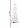 vidaXL Schlanker Weihnachtsbaum Wei&szlig; 120 cm