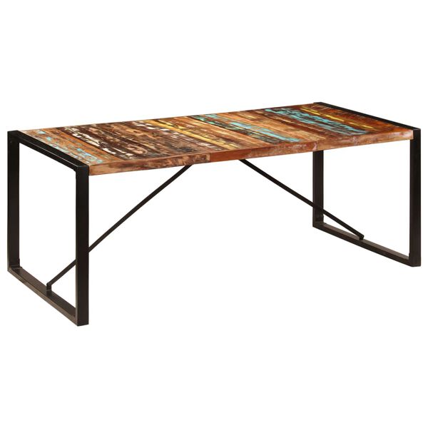 vidaXL Esstisch 200x100x75 cm Altholz Massiv