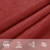 vidaXL Sonnensegel 160 g/m&sup2; Rot 3x4,5 m HDPE