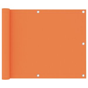 vidaXL Balkon-Sichtschutz Orange 75x400 cm Oxford-Gewebe