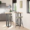 vidaXL Bartischbeine T-Form 2 Stk. Anthrazit 60x35x(110-111) cm Stahl