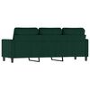 vidaXL 3-Sitzer-Sofa Dunkelgr&uuml;n 180 cm Samt