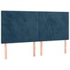 vidaXL Bettgestell ohne Matratze Dunkelblau 200x200 cm Samt