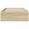 vidaXL Bettgestell mit Schubladen Sonoma-Eiche 100x200cm Holzwerkstoff