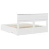 vidaXL Bettrahmen mit Kopfteil Wei&szlig; 180 x 200 cm Holzwerkstoff