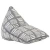 vidaXL Beanbag Grau Stoff Patchwork