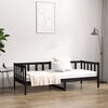 vidaXL Tagesbett Schwarz 90x190 cm Massivholz Kiefer