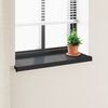 vidaXL Fensterbank Anthrazit mit Holzmaserung 80 x 30 x 4,5 cm PVC