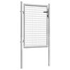 vidaXL Gartentor verzinkter Stahl 100 x 100 cm Silber