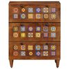 vidaXL Sideboard Walnuss 60 x 33 x 75 cm Massivholz Mango