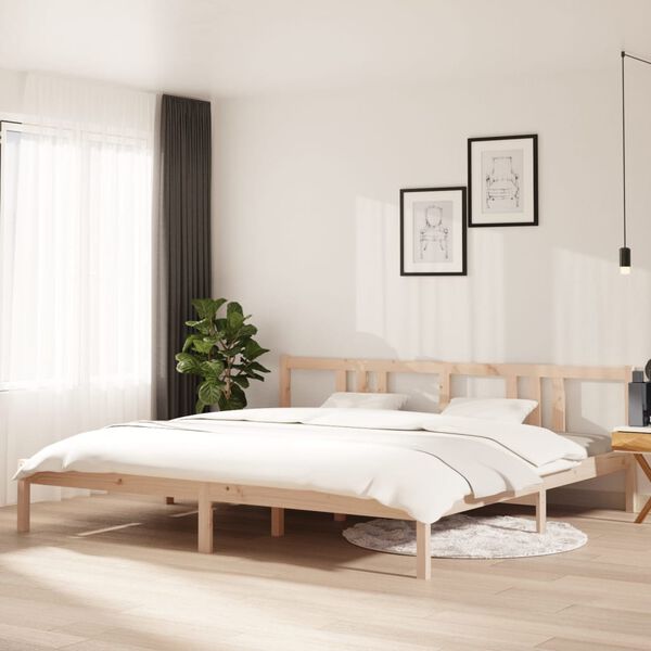 vidaXL Massivholzbett ohne Matratze 200x200 cm