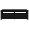 vidaXL TV-Schrank mit LED-Leuchten Schwarz 120x35x40 cm