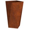 vidaXL Pflanzk&uuml;bel 2 pcs Rostig 40 x 40 x 75 cm Wetterfeststahl