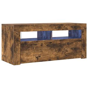 vidaXL TV-Schrank mit LED-Leuchten R&auml;uchereiche 90x35x40 cm
