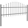 vidaXL Gartenzaun 6 pcs Grau 170 x 140 cm Pulverbeschichteter Stahl