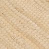 vidaXL Chindi-Teppich Handgewebt Baumwolle 200x290 cm Creme