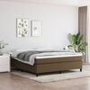 vidaXL Boxspringbettgestell Dunkelbraun 160x200 cm Stoff