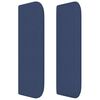 vidaXL Kopfteil mit Ohren Blau 93x16x78/88 cm Stoff