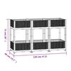 vidaXL Hochbeet 120x40x71 cm Polypropylen